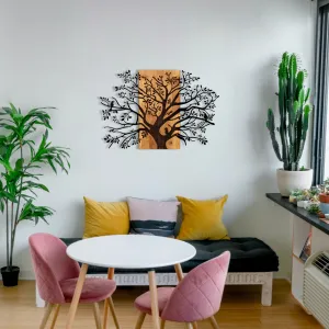 Hanah Home Nástenná dekorácia Agac strom I orech/čierna