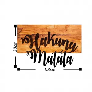 Hanah Home Nástenná dekorácia Agac matata orech/čierna