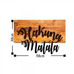 Hanah Home Nástenná dekorácia Agac matata orech/čierna