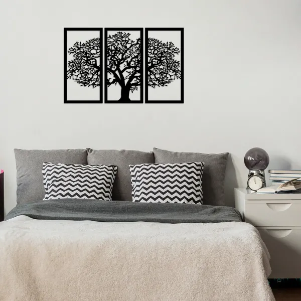 Hanah Home Nástenná dekorácia Strom čierna