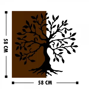 Hanah Home Nástenná dekorácia Agac strom orech/čierna