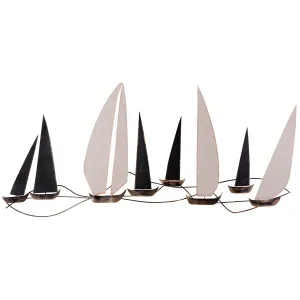 Hanah Home Kovová dekorácia na stenu Lode 117x52 cm viacfarebná