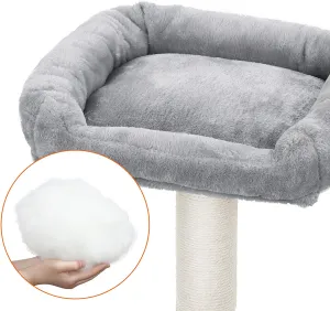 SONGMICS Mačacie škrabadlo Fedric 110 cm svetlo šedé