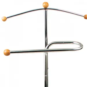 Nemý sluha 83213 CR chróm / buk Autronic