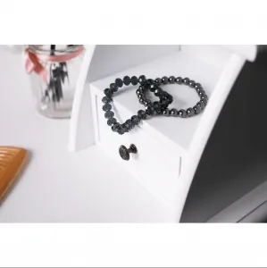 Toaletný stolík s taburetom RODES NEW biela Tempo Kondela