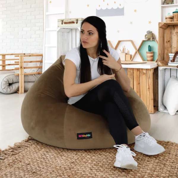 Sedací vak TRIKALO Tempo Kondela Hnedá