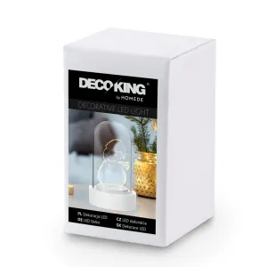 DecoKing Vianočné dekorácie ILUM snehuliak biela