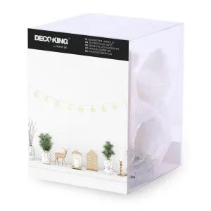 DecoKing Vianočné LED svetielka Starse biele
