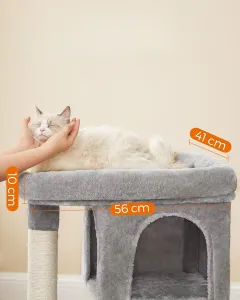 SONGMICS Kočičí škrabadlo Ultimate šedé