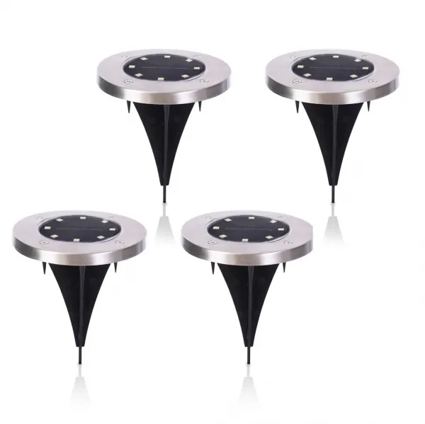 AmeliaHome Záhradné solárne lampy SOLUX 4 ks