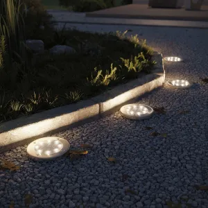 AmeliaHome Záhradné solárne lampy SOLUX 4 ks