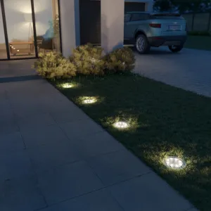 AmeliaHome Záhradné solárne lampy SOLUX 4 ks