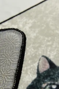 L'essentiel Súprava 2 kusov kúpeľňových predložiek Angry Cats béžová
