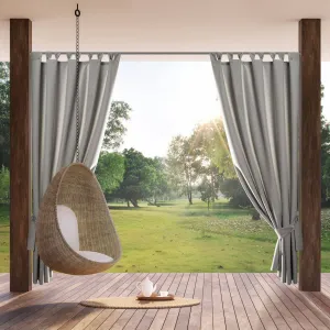 DekorStyle Zahradní voděodolný závěs Melka 155x240 cm stříbrný