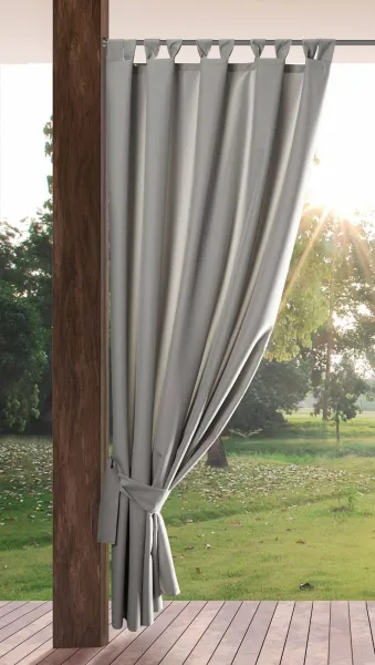 DekorStyle Zahradní voděodolný závěs Melka 155x240 cm stříbrný
