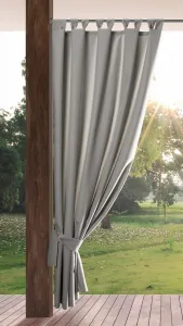 DekorStyle Zahradní voděodolný závěs Melka 155x240 cm stříbrný