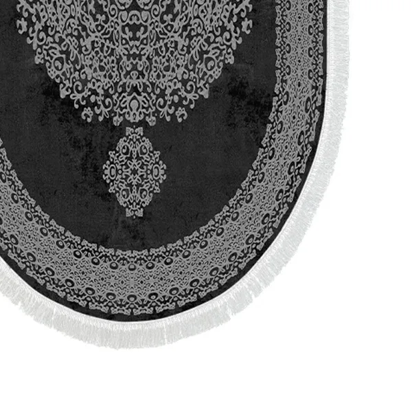 L'essentiel Súprava 2 kusov kúpeľňových predložiek Orient Ornamental Black čierna