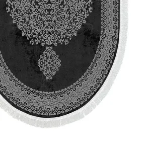 L'essentiel Súprava 2 kusov kúpeľňových predložiek Orient Ornamental Black čierna
