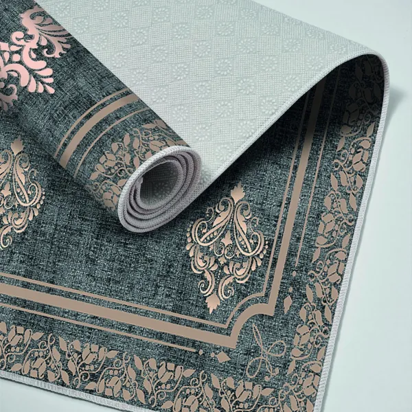 L'essentiel Sada 2 kusov kúpeľňových predložiek Mandalas zelená