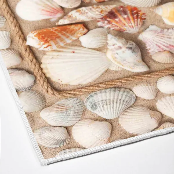L'essentiel Súprava 2 kusov kúpeľňových predložiek SeaShop béžová