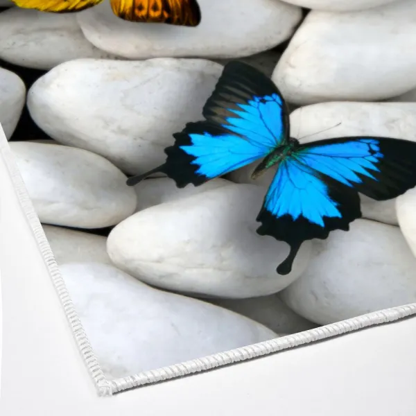 L'essentiel Súprava 2 kusov kúpeľňových predložiek ButterflyStone sivá