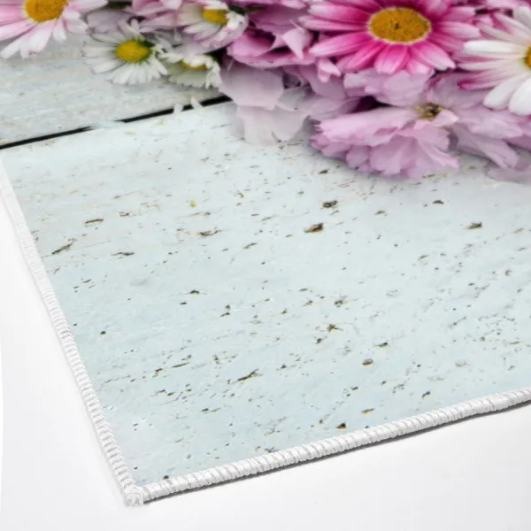 L'essentiel Súprava 2 kusov kúpeľňových predložiek FlowersForYou biela/ružová