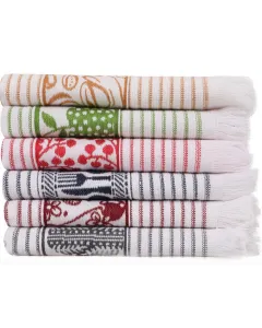 L'essentiel Súprava uterákov UMPASO I 6 ks 40x60 cm mix farieb