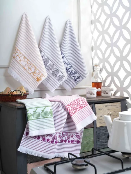 L'essentiel Súprava uterákov UMPASO I 6 ks 40x60 cm mix farieb