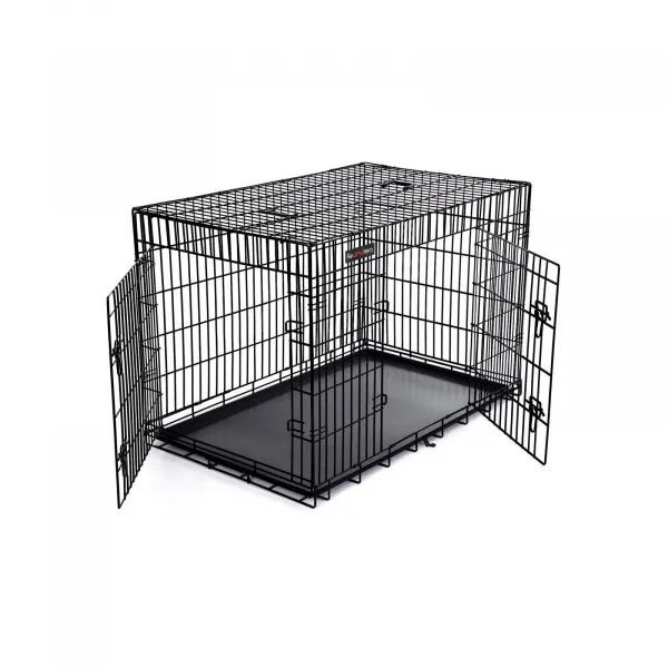 SONGMICS Prepravná klietka pre zvieratá Levino XXL 122 cm čierna