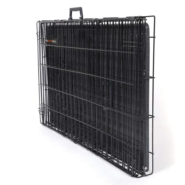 SONGMICS Prepravná klietka pre zvieratá Liwia L 91 cm čierna