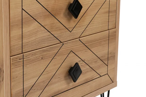 Hanah Home Nočný stolík Luna borovica