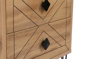 Hanah Home Nočný stolík Luna borovica