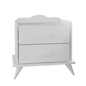 Hanah Home Nočný stolík Andaz biely