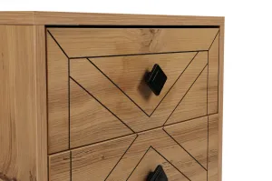 Hanah Home Nočný stolík Luna borovica