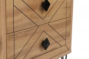 Hanah Home Nočný stolík Luna borovica