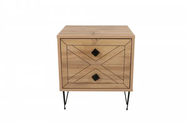 Hanah Home Nočný stolík Luna borovica