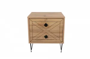 Hanah Home Nočný stolík Luna borovica