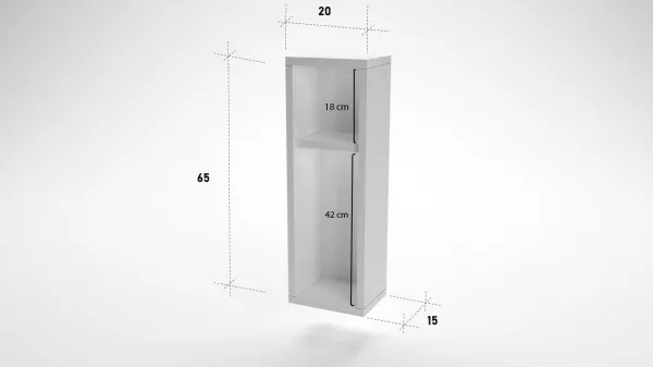Hanah Home Nočný stolík Turra biely