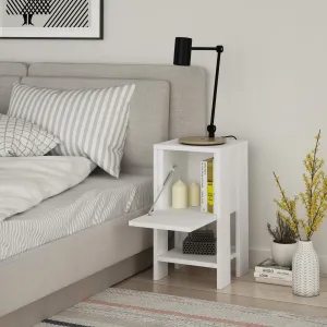 Hanah Home Nočný stolík Ema biely