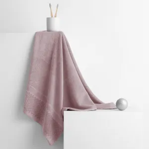 AmeliaHome Uterák RUBRUM klasický štýl 30x50 cm pudrovo ružový, veľkosť 50x90