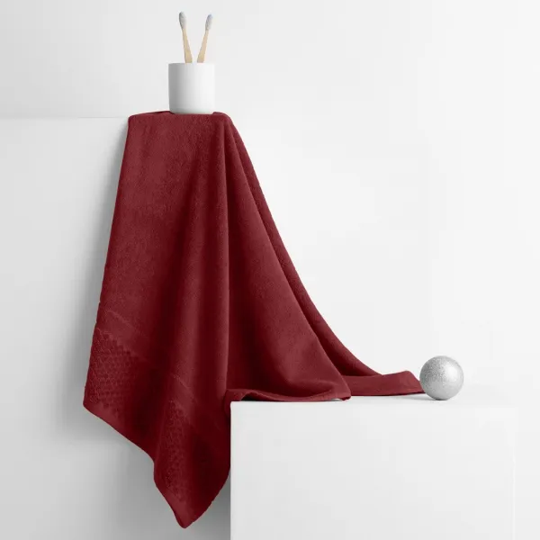 AmeliaHome Uterák RUBRUM klasický štýl 30x50 cm vínový, veľkosť 50x90