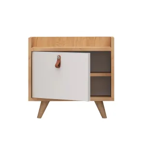 Hanah Home Nočný stolík Dopo dub/biela