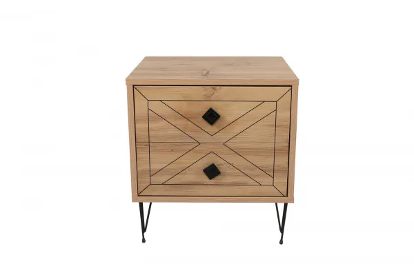 Hanah Home Nočný stolík Luna borovica