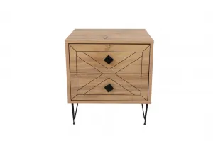 Hanah Home Nočný stolík Luna borovica