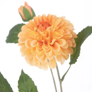 AmeliaHome Umelá kvetina pivonka 10 ks oranžová
