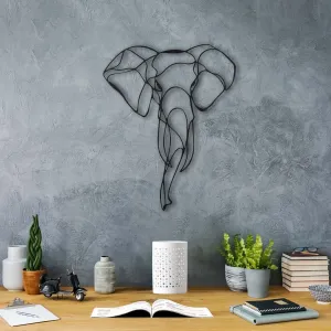 Dekoratívny kovový doplnok na stenu Elephant 2