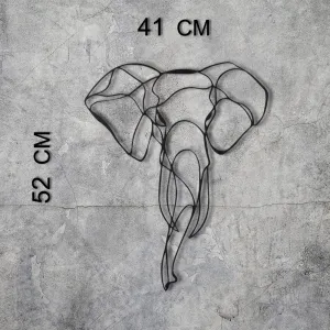 Dekoratívny kovový doplnok na stenu Elephant 2