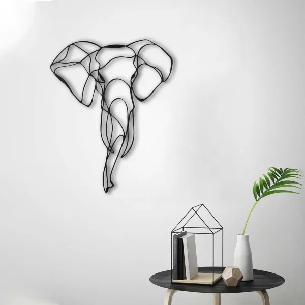 Dekoratívny kovový doplnok na stenu Elephant 2