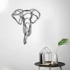 Dekoratívny kovový doplnok na stenu Elephant 2