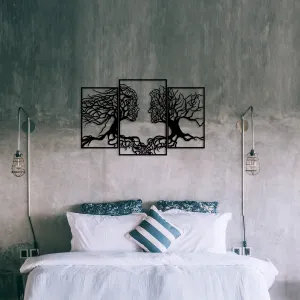 Dekoratívny kovový doplnok na stenu Love Tree